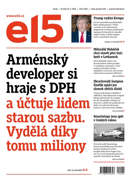 E-magazín E15 - 22.2.2024 - CZECH NEWS CENTER a. s.