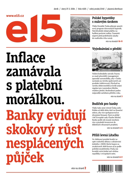 E-magazín E15 - 27.2.2024 - CZECH NEWS CENTER a. s.