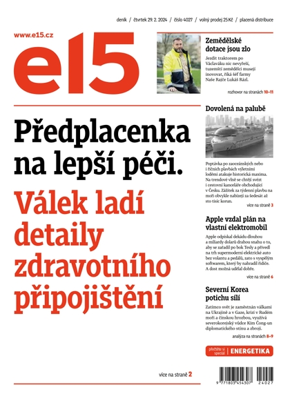 E-magazín E15 - 29.2.2024 - CZECH NEWS CENTER a. s.