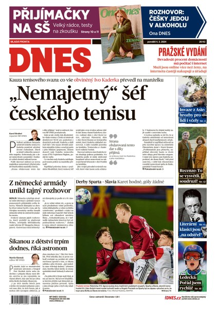 E-magazín MF DNES - 4.3.2024 - MAFRA, a.s.