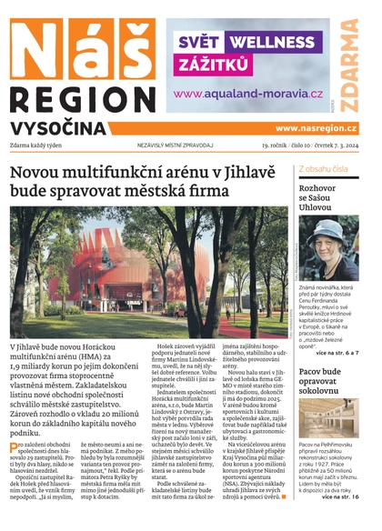 E-magazín Náš Region - Vysočina 10/2024 - A 11 s.r.o.