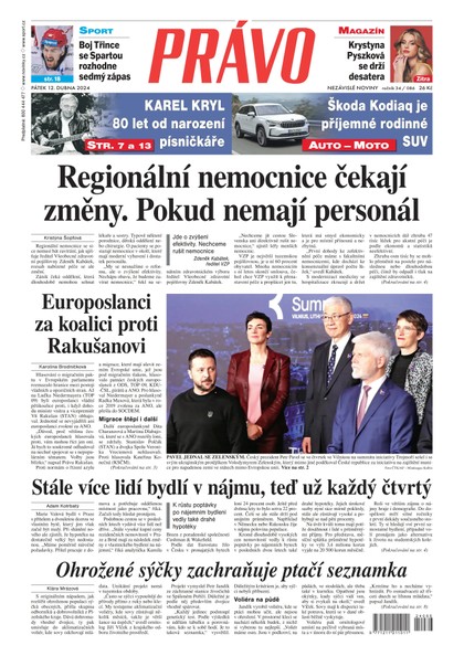 E-magazín Deník Právo - 12.4.2024 - Borgis, a.s.