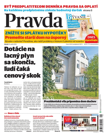 E-magazín Denník Pravda 16. 04. 2024 - OUR MEDIA SR a. s.