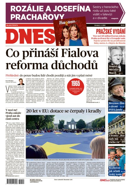 E-magazín MF DNES - 2.5.2024 - MAFRA, a.s.