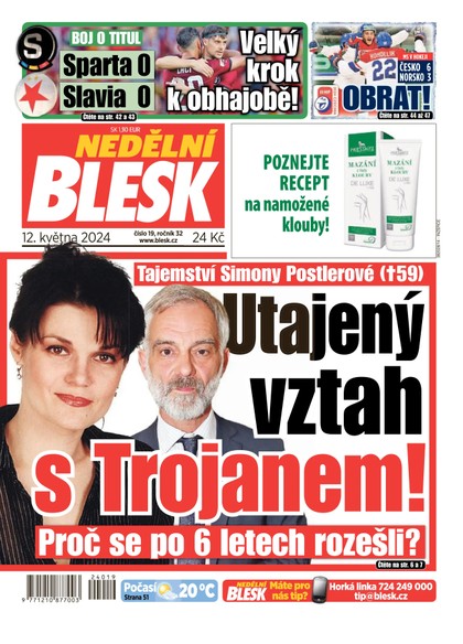 E-magazín Nedělní Blesk - 12.5.2024 - CZECH NEWS CENTER a. s.