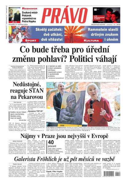 E-magazín Deník Právo - 13.5.2024 - Borgis, a.s.