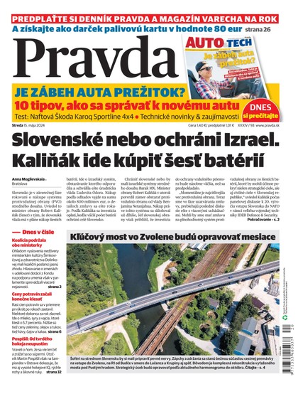 E-magazín Denník Pravda 15. 5. 2024 - OUR MEDIA SR a. s.