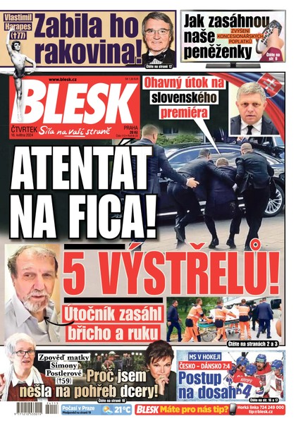 E-magazín Blesk - 16.5.2024 - CZECH NEWS CENTER a. s.