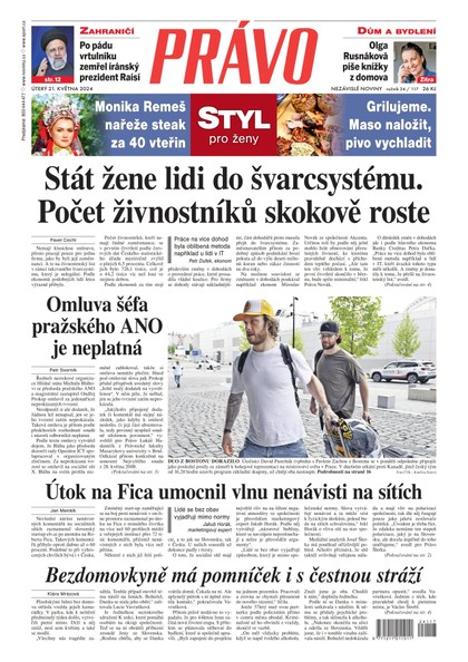 E-magazín Deník Právo - 21.5.2024 - Borgis, a.s.