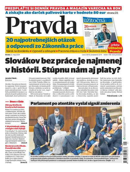 E-magazín Denník Pravda 22. 5. 2024 - OUR MEDIA SR a. s.