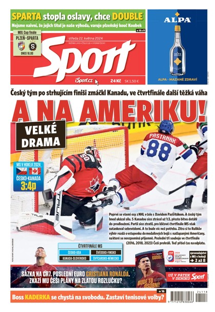 E-magazín Sport - 22.05.2024 - CZECH NEWS CENTER a. s.