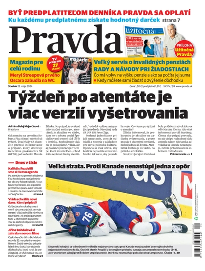 E-magazín Denník Pravda 23. 5. 2024 - OUR MEDIA SR a. s.