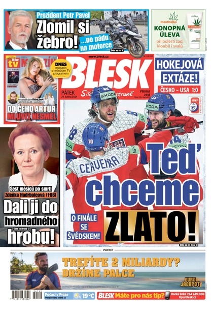 E-magazín Blesk - 24.05.2024 - CZECH NEWS CENTER a. s.