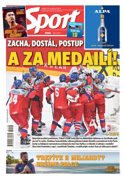 E-magazín Sport - 24.05.2024 - CZECH NEWS CENTER a. s.