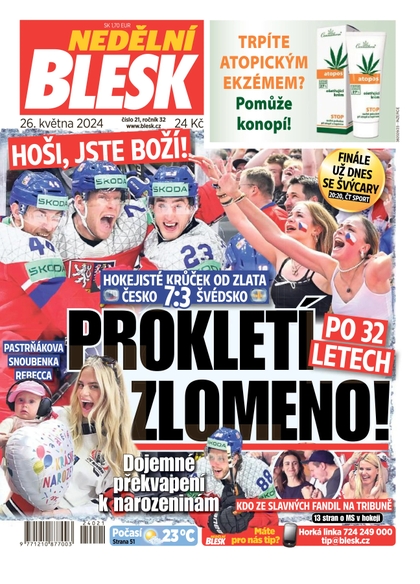 E-magazín NEDĚLNÍ BLESK - 26.05.2024 - CZECH NEWS CENTER a. s.