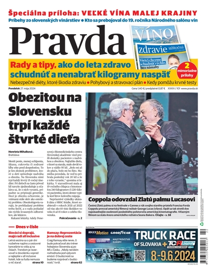 E-magazín Denník Pravda 27. 5. 2024 - OUR MEDIA SR a. s.