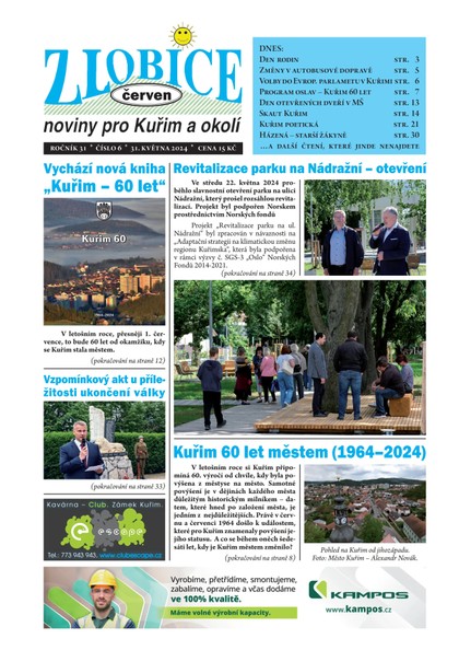 E-magazín Zlobice – noviny pro Kuřim a okolí 6/2024 - Noviny Zlobice