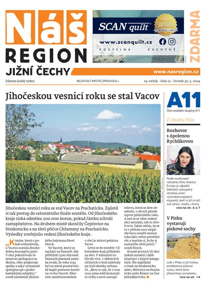 E-magazín Náš Region - Jižní Čechy 22/2024 - A 11 s.r.o.