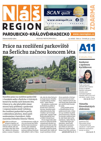 E-magazín Náš Region - Pardubicko/Královéhradecko 22/2024 - A 11 s.r.o.