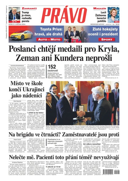 E-magazín Deník Právo - 31.5.2024 - Borgis, a.s.