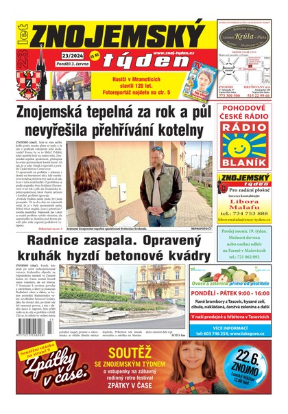 E-magazín Znojemský týden 23/2024 - Znojemský týden