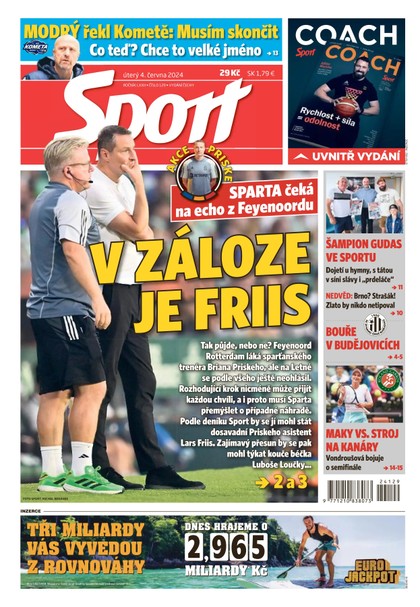 E-magazín Sport - 04.06.2024 - CZECH NEWS CENTER a. s.