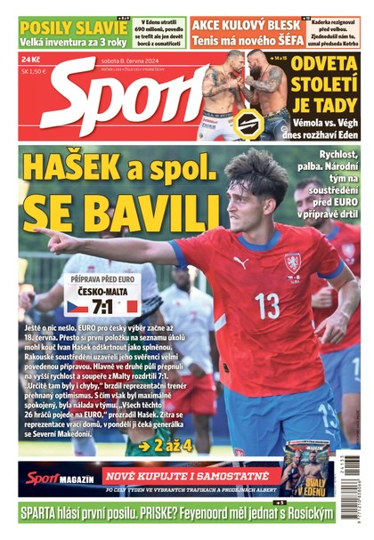 E-magazín Sport - 08.06.2024 - CZECH NEWS CENTER a. s.