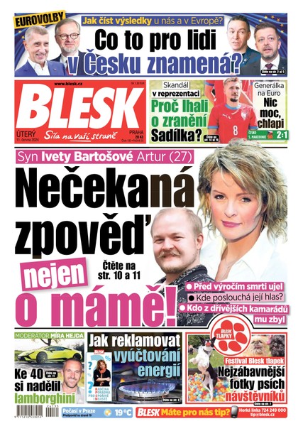 E-magazín Blesk - 11.06.2024 - CZECH NEWS CENTER a. s.