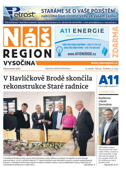 E-magazín Náš Region - Vysočina 24/2024 - A 11 s.r.o.