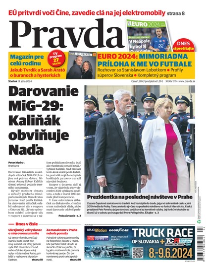 E-magazín Denník Pravda 13. 6. 2024 - OUR MEDIA SR a. s.