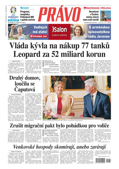 E-magazín Deník Právo - 13.6.2024 - Borgis, a.s.