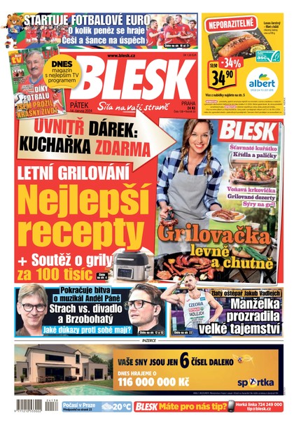 E-magazín Blesk - 14.06.2024 - CZECH NEWS CENTER a. s.