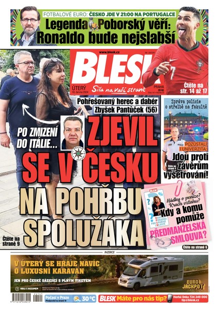 E-magazín Blesk - 18.06.2024 - CZECH NEWS CENTER a. s.