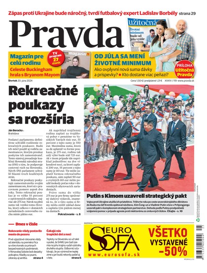 E-magazín Denník Pravda 20. 6. 2024 - OUR MEDIA SR a. s.