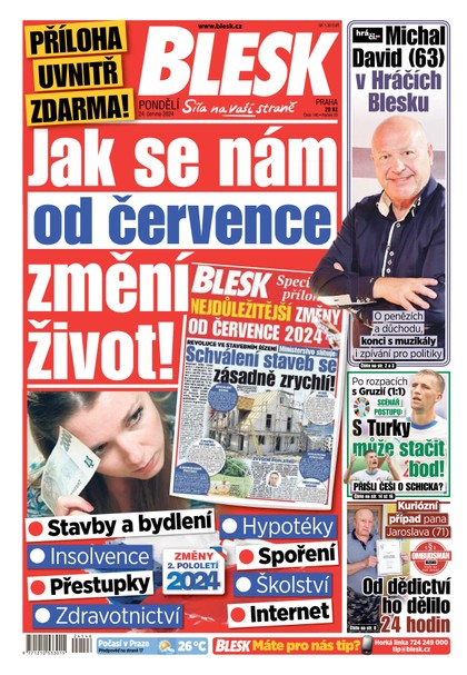 E-magazín Blesk - 24.06.2024 - CZECH NEWS CENTER a. s.