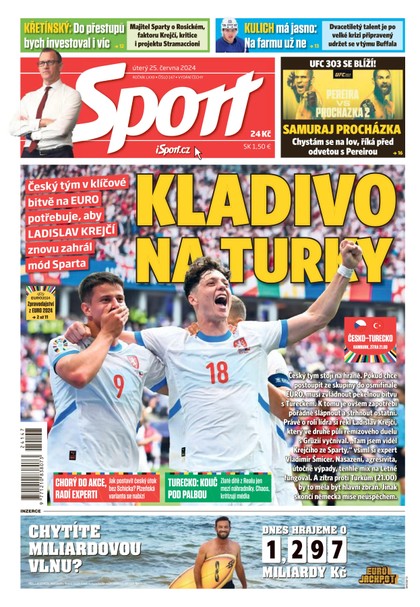 E-magazín Sport - 25.06.2024 - CZECH NEWS CENTER a. s.