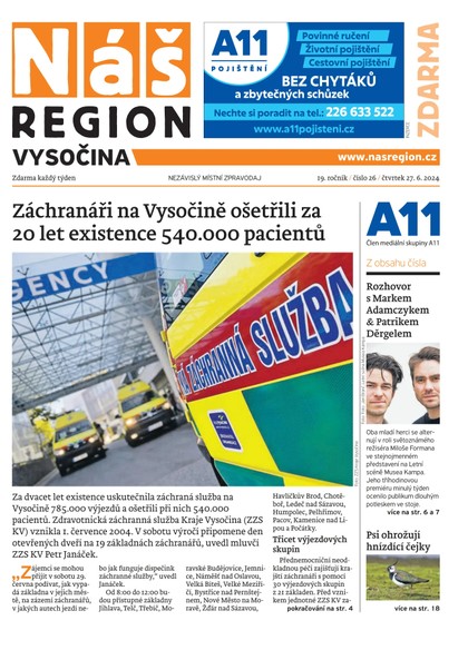 E-magazín Náš Region - Vysočina 26/2024 - A 11 s.r.o.