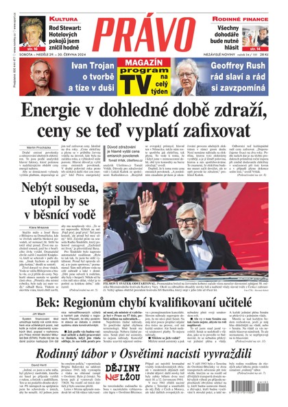 E-magazín Deník Právo - 29.6.2024 - Borgis, a.s.