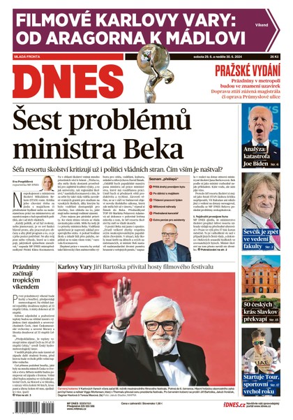 E-magazín MF DNES - 29.06.2024 - MAFRA, a.s.