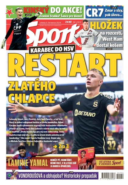 E-magazín Sport - 03.07.2024 - CZECH NEWS CENTER a. s.