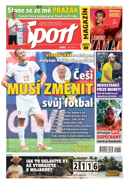 E-magazín Sport - 04.07.2024 - CZECH NEWS CENTER a. s.