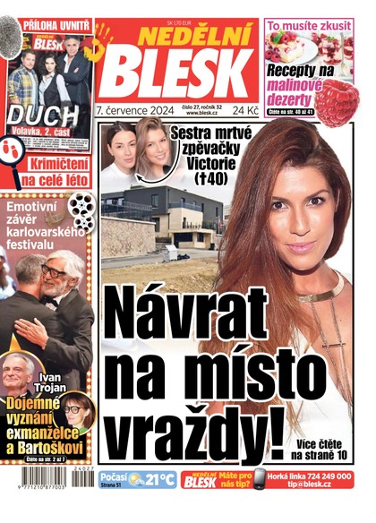 E-magazín NEDĚLNÍ BLESK - 07.07.2024 - CZECH NEWS CENTER a. s.