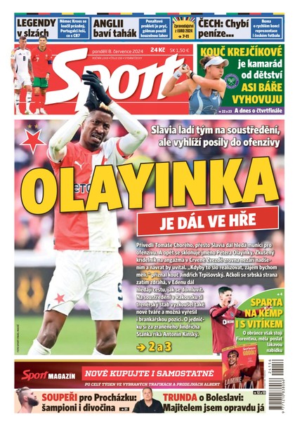 E-magazín Sport - 08.07.2024 - CZECH NEWS CENTER a. s.