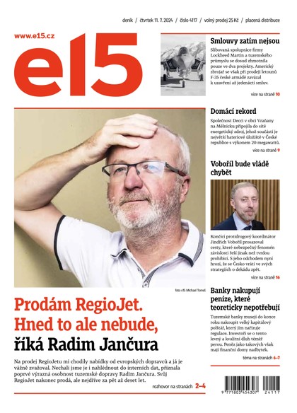 E-magazín E15 - 11.07.2024 - CZECH NEWS CENTER a. s.