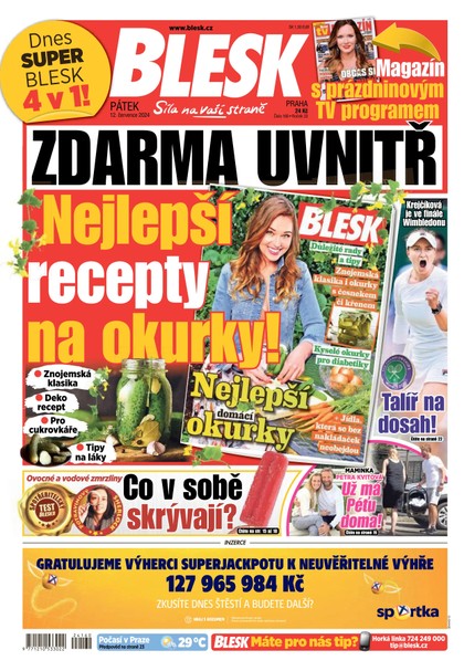 E-magazín Blesk - 12.07.2024 - CZECH NEWS CENTER a. s.