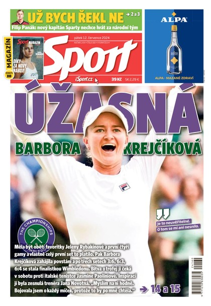 E-magazín Sport - 12.07.2024 - CZECH NEWS CENTER a. s.