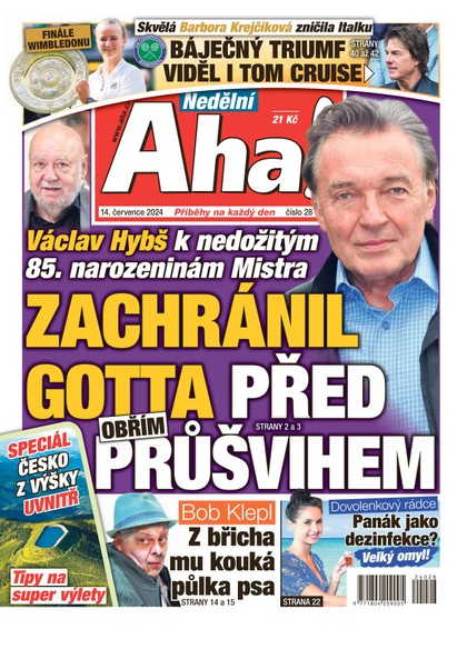 E-magazín NEDĚLNÍ AHA! - 14.07.2024 - CZECH NEWS CENTER a. s.