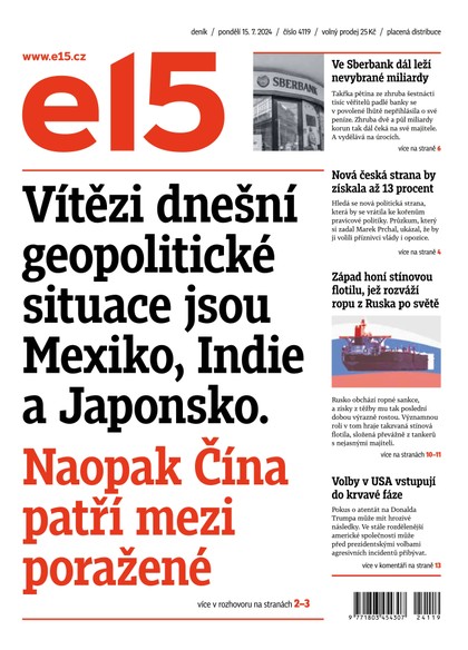 E-magazín E15 - 15.07.2024 - CZECH NEWS CENTER a. s.