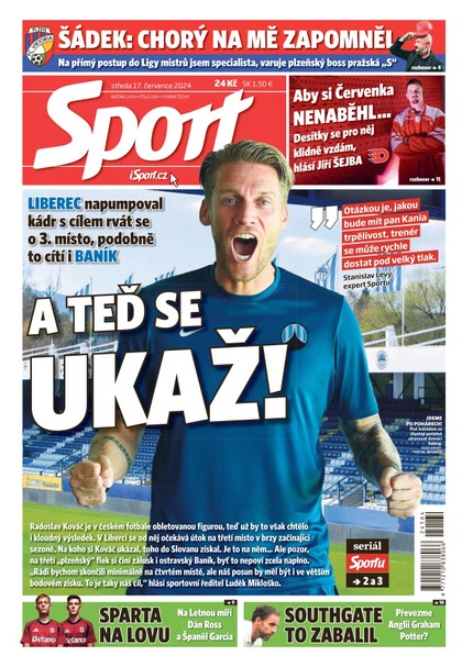 E-magazín Sport - 17.07.2024 - CZECH NEWS CENTER a. s.