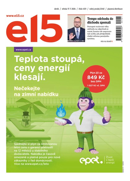 E-magazín E15 - 17.07.2024 - CZECH NEWS CENTER a. s.